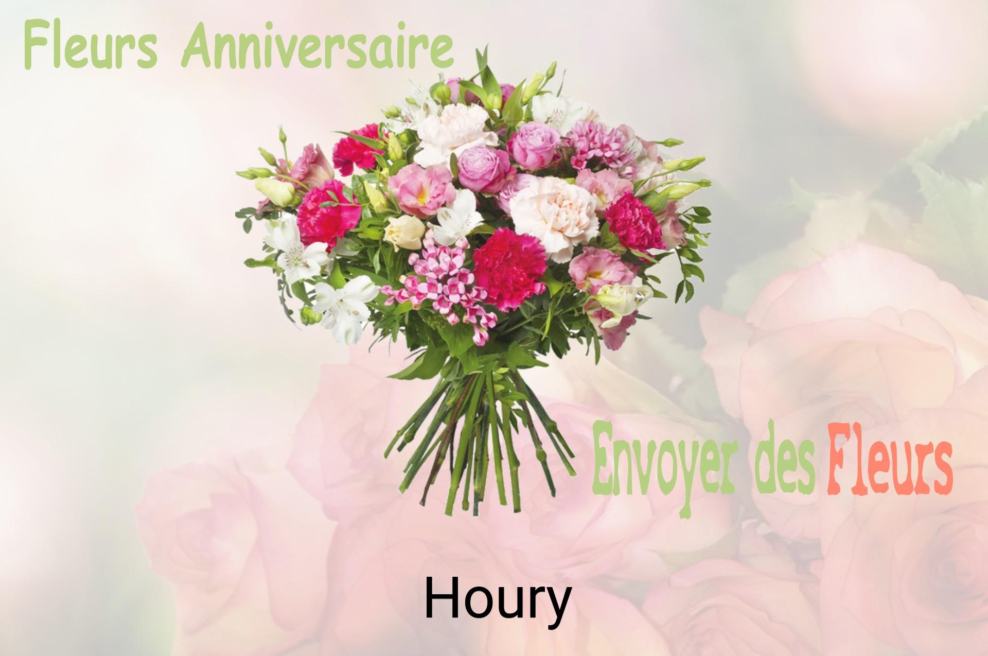 Bouquet de fleurs d’anniversaire livré à Houry
